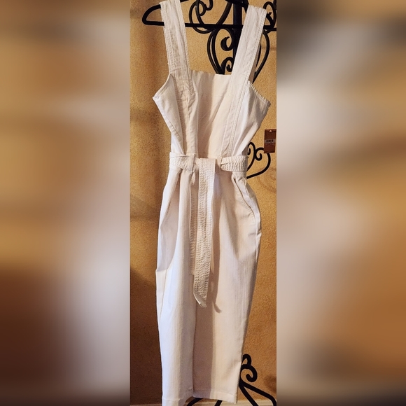 RACHEL ROY Jumpsuit sz 10 in white Capri length - Picture 2 of 8